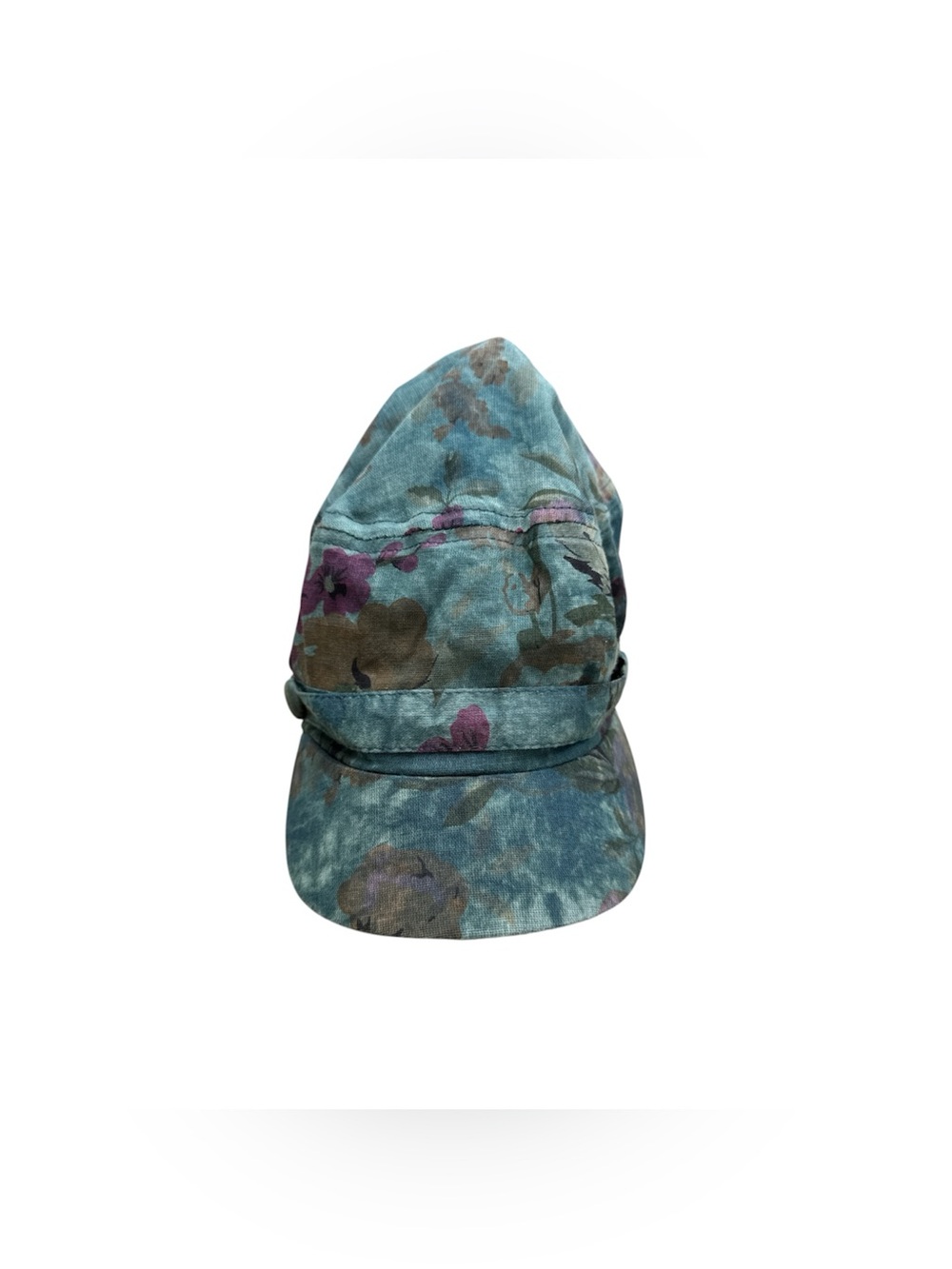 Floral Teal Cap - Brand Not Visible
